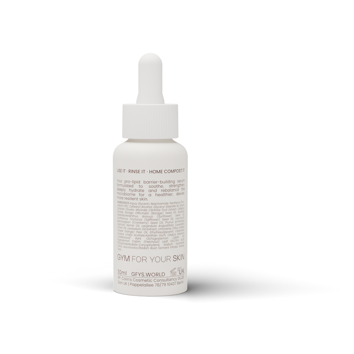 GFYS B-Hit, back of bottle